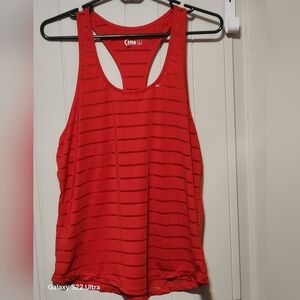 ZYIA Red Striped Tank Top